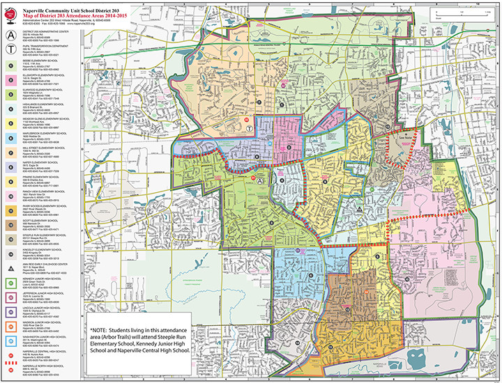 Naperville District 203 Map